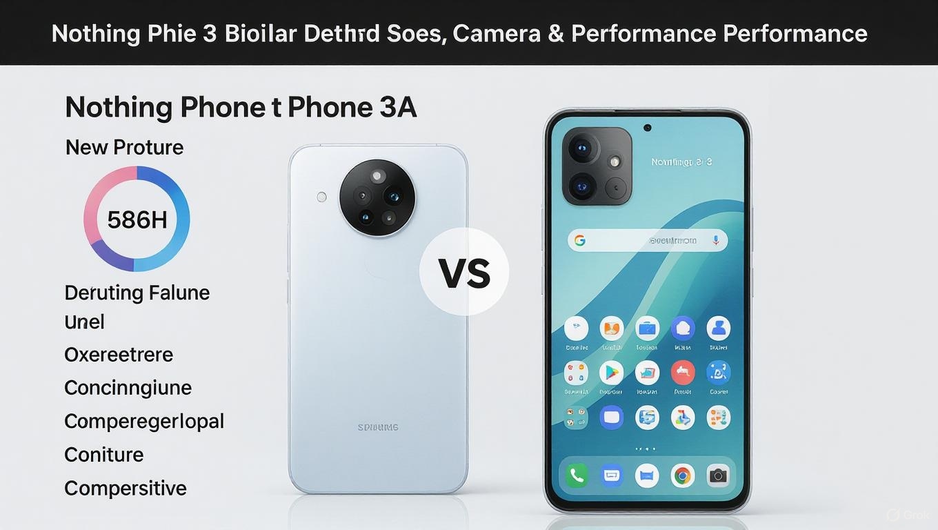 Nothing Phone 3 vs Nothing Phone 3a – Detailed Specs, Camera & Performance Comparison